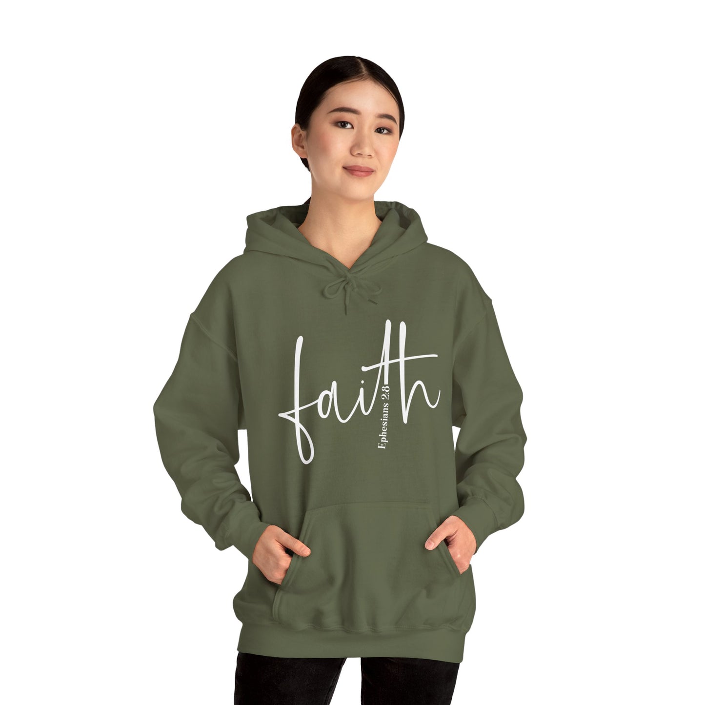 Faith (White) Hooded Sweatshirt
